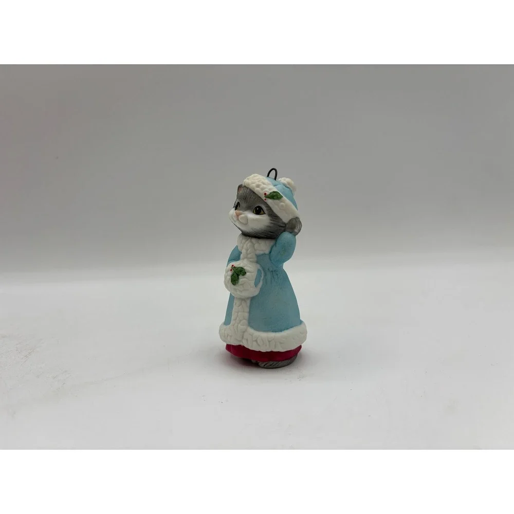 Hallmark Keepsake Ornament 1990 Christmas Kitty Vintage 2nd in Kitty Series